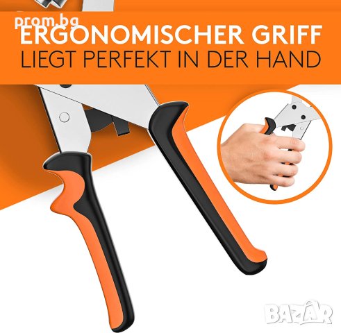 професионални клещи за капси 6 мм със 100 бр. капси, Германия, снимка 3 - Клещи - 40834669