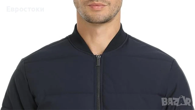 MAGCOMSEN Ветроупорно мъжко ватирано бомбър яке с джобове с цип, топло и удебелено. Черно Размер M , снимка 6 - Якета - 50715981