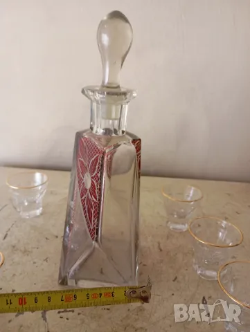 Кристален сервиз за алкохол бохемия, снимка 3 - Сервизи - 49383782