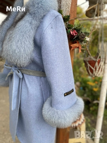 Палто от Алпака и Лисица, снимка 2 - Палта, манта - 52289437