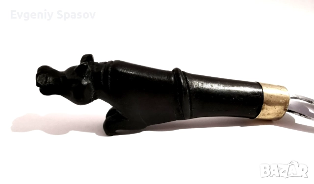 Отварачка от Абанос Ръчна Резба Фигурка Хипопотам, снимка 3 - Антикварни и старинни предмети - 51949360