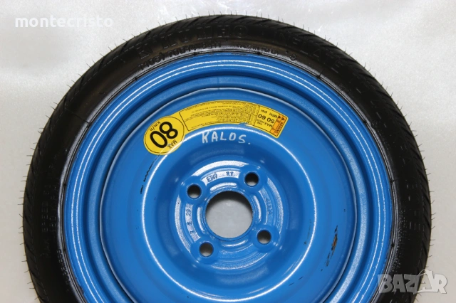 Резервна гума патерица Chevrolet Spark M300 M400 (2010-2022г.) Chevrolet Kalos T200 4x100 56.6, снимка 2 - Гуми и джанти - 53880134