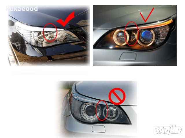 Стъкла за фарове на BMW 5 E60 (2004-2010), снимка 5 - Аксесоари и консумативи - 44524415