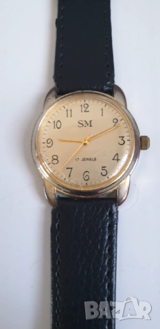 Механичен часовник "SM", снимка 3 - Антикварни и старинни предмети - 54052067