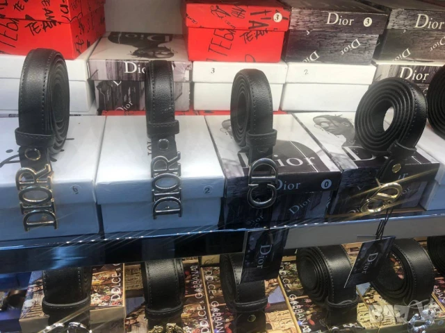 колани от естествена кожа в кутия louis vuitton gucci dior hermes prada, снимка 9 - Колани - 51356175