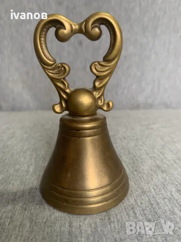 бронзово звънче, снимка 2 - Антикварни и старинни предмети - 48933235