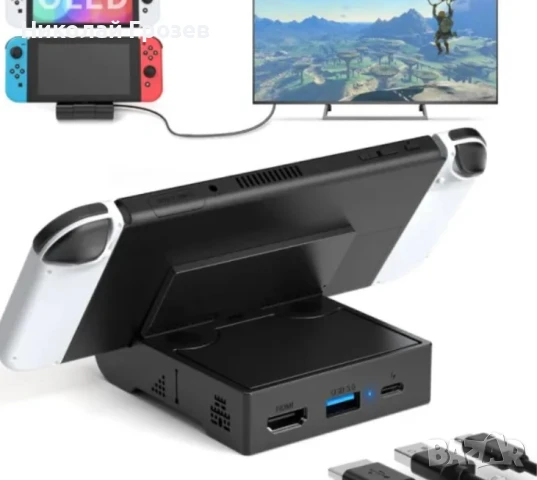 Switch Dock Превключвателна докинг станция с HDMI порт и USB 3.0