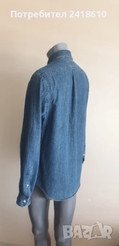 POLO Ralph Lauren Slim Fit Cotton Mens Size M ОРИГИНАЛ! Мъжка Дънкова Риза!, снимка 11 - Ризи - 51103862
