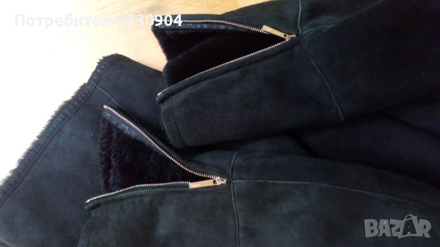 Кожено яке, Salvatore Ferragamo, IT 46, черно, снимка 15 - Якета - 42195480