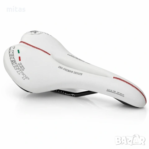 Седалка за велосипед Selle Monte Grappa Liberty, бяла, Made in Italy, снимка 5 - Аксесоари за велосипеди - 47369977