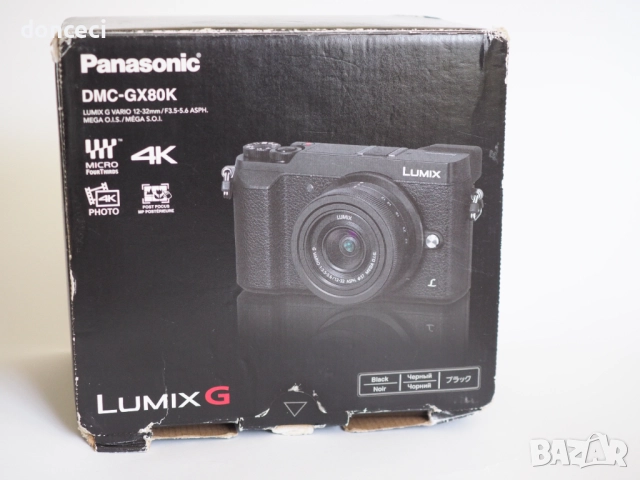 Panasonic Lumix GX80 16mp 4k камера с обектив Lumix G Vario 12-32mm, снимка 13 - Фотоапарати - 52886349