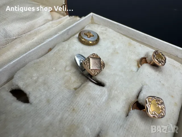 Позлатени бутонели №6897 , снимка 5 - Антикварни и старинни предмети - 50348036