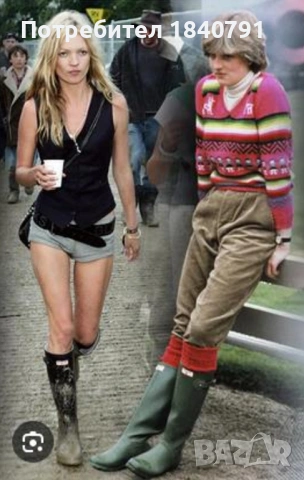 HUNTER гумени ботуши –  дамски, до коляното, № 40-41, снимка 12 - Дамски ботуши - 53946488