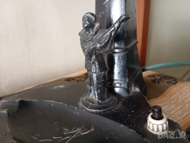 Стара лампа арт деко, снимка 4 - Настолни лампи - 50054734