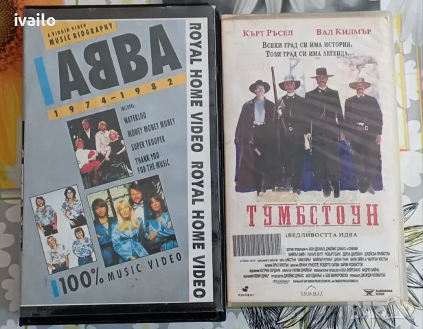 TOMBSTONE & ABBA VHS HI-FI , снимка 1 - Екшън - 48086580