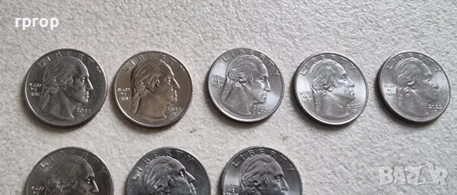 САЩ.1/4 долар.
10 бр.
Серия  известни американски жени за 2022 , 23 и 24  год., снимка 18 - Нумизматика и бонистика - 50261512