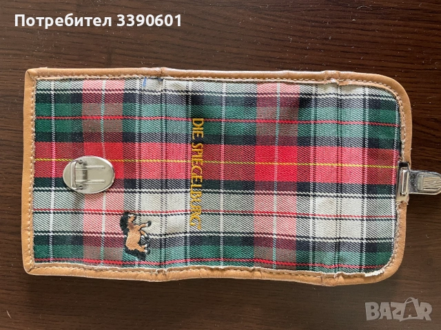 Портмоне, ретро тартан с конче, снимка 3 - Портфейли, портмонета - 54105252