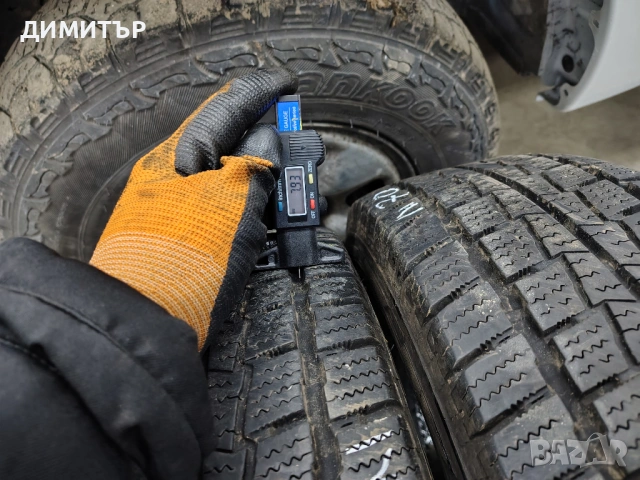 2бр.зимни гуми HANKOOK 215 75 16C DOT19 цена за брой, снимка 3 - Гуми и джанти - 54082806