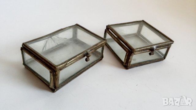 Френски стъклени кутии за бижута, снимка 6 - Други ценни предмети - 37161907