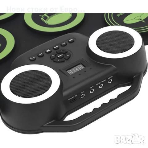 Комплект от 9 електронни стерео цифрови силиконови барабана,с педали,9подложки за барабани, снимка 7 - Ударни инструменти - 51060371