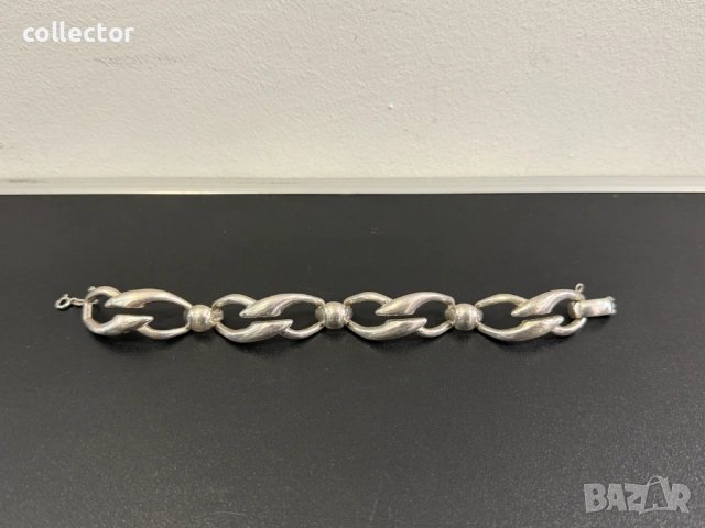 Дизайнерска сребърна гривна. №8106