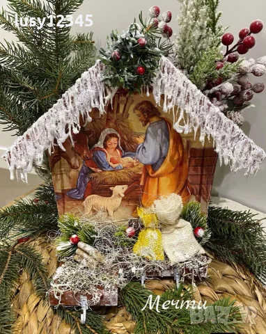 Коледна къщичка-Свята нощ! 🎄✨❄️, снимка 3 - Коледни подаръци - 56460507