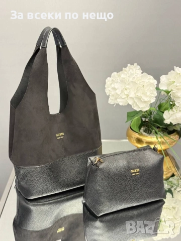 Guess Комплект Дамска Чанта С Несесер Гес - Налични Различни Цветове Код E972, снимка 14 - Чанти - 52111085