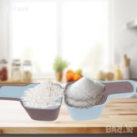 Комплект мерителни чашки, кафяви, сини, снимка 8 - Други - 52853503