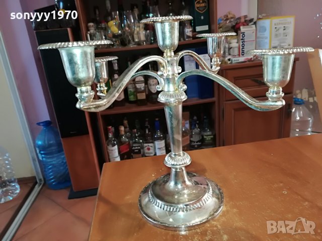 СВЕЩНИК ЗА 5 СВЕЩИ 2803231648, снимка 5 - Антикварни и старинни предмети - 40169135