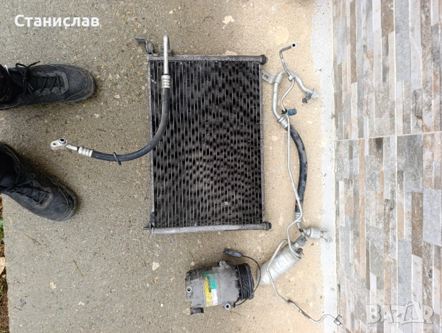 Воден радиатор с перка и радиатор с перка за климатик хонда сивик 7 2005г 1.7 дизел, снимка 5 - Части - 52368468