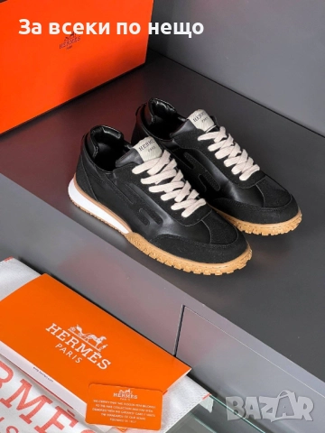 Hermes Дамски Черни Маратонки👟Дамски Спортни Обувки В Черен Цвят Хермес Код E1058, снимка 6 - Маратонки - 52206840