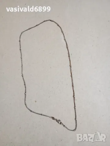 Сребърно синджирче , снимка 2 - Колиета, медальони, синджири - 48230900