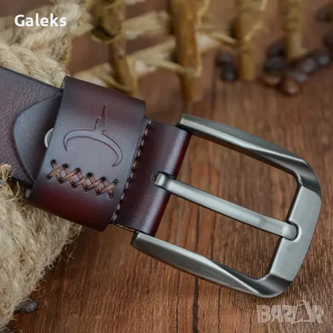 Премиум* Мъжки Ежедневен Спортен Колан COWATHER*/ Естествена телешка кожа!, снимка 3 - Колани - 49927906