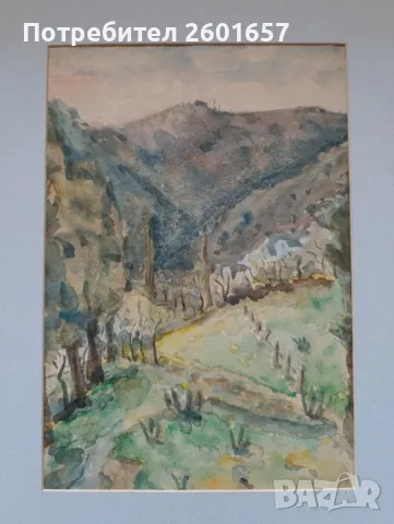 Много красив акварел, пейзаж., снимка 3 - Картини - 48822447