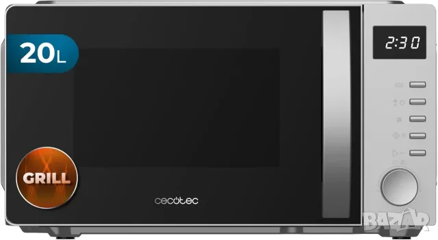 Микровълнова фурна с грил Cecotec ProClean 5105 Silver, 20 л