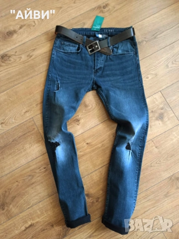 DIVIDED мъжки еластични дънки, снимка 6 - Дънки - 52433028