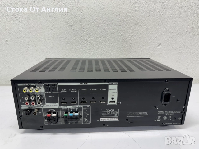 Ресийвър - Denon AVR-X550BT, Bluetooth, снимка 5 - Ресийвъри, усилватели, смесителни пултове - 52243347