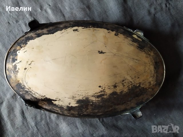 посребрен метален съд арт деко, снимка 4 - Антикварни и старинни предмети - 31409057