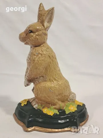 чугунен стопер за врата заек  23/4, снимка 4 - Декорация за дома - 47684921