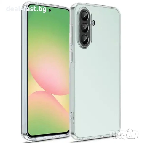 Удароустойчив силиконов кейс за Samsung Galaxy A36 5G / Прозрачен /