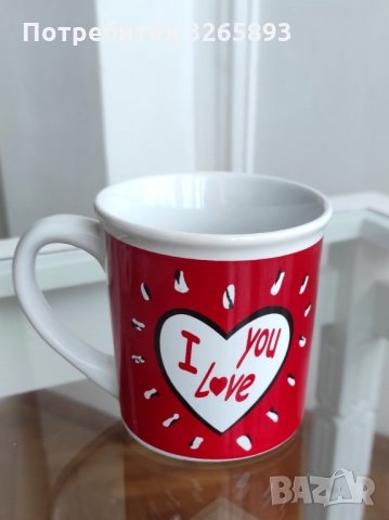 *НОВО* Порцеланови Чаши Love , снимка 2 - Чаши - 35573831
