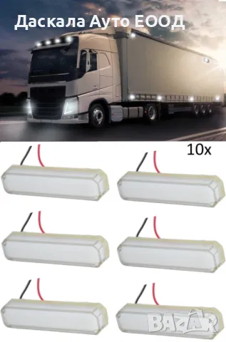 Диодни LED Лед габарити НЕОН светлина 12-24V, 3 цвят, снимка 10 - Аксесоари и консумативи - 42505833