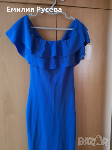  нова дамска рокля- кралско син цвят, снимка 2 - Рокли - 36807924