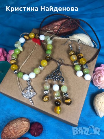 Продавам бижута с естествени камъни , снимка 14 - Гривни - 31536450