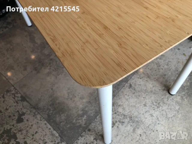 Маса (бюро) IKEA Anfallare с бели крака, снимка 3 - Бюра - 48308247