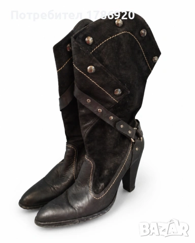 Стилни дамски каубойски ботуши 🔥