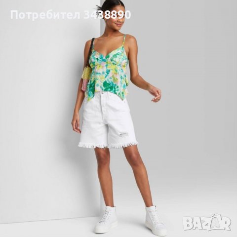 Дънкови къси панталони XS 263, снимка 1