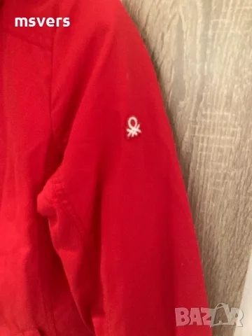 Яке на Benetton, червено, снимка 5 - Якета - 56550374