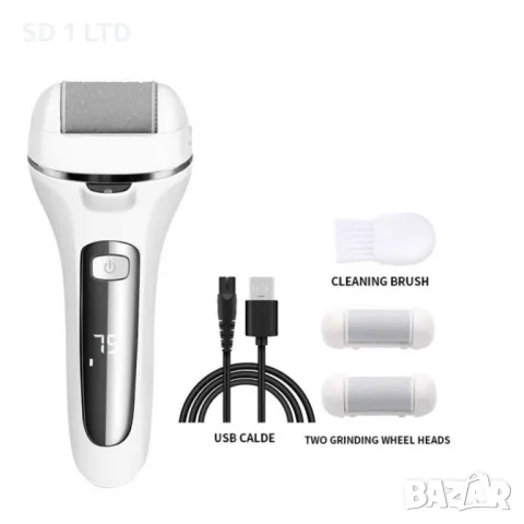 Електрическа пила за крака Mooscare ZCA018 Electric callus remover водоустойчива пила за педикюр, снимка 4 - Електрически пили за пети - 49204873