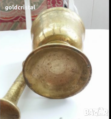 Стар голям хаван бронз, снимка 3 - Антикварни и старинни предмети - 16073558